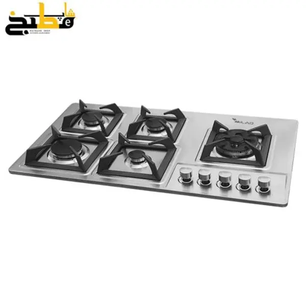 اجاق گاز استیل مدل S18 میلان hob code milan - 6