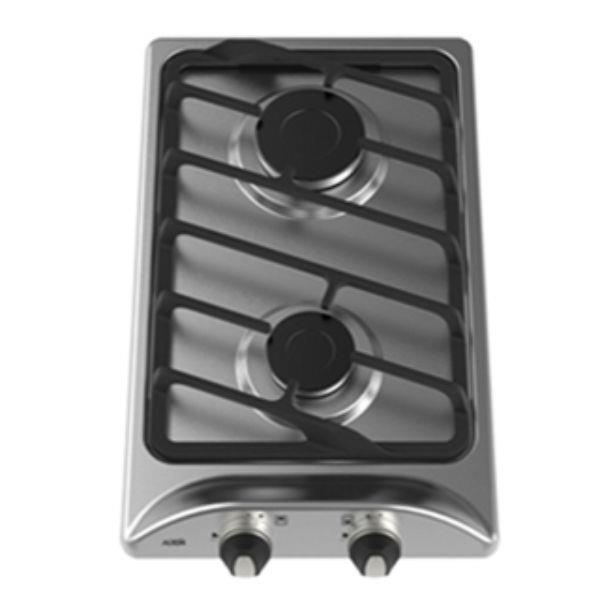 اجاق گاز صفحه ای آلتون مدل S201 استیل 2 شعله Alton Steel Gas Hob With Burners