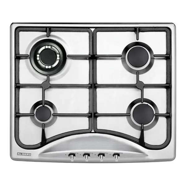 اجاق توکار استیل البرز S-4603 گاز صفحه ای چهار شعله اس - 6