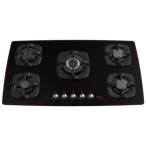 اجاق گاز صفحه ای آلتون مدل S512 استیل 5 شعله Alton Steel Gas Hob With Burners - 6