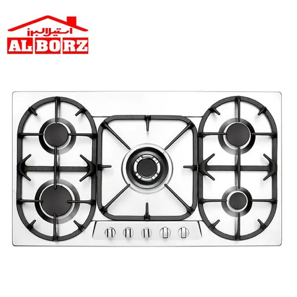 اجاق توکار استیل البرز S-5905 گاز صفحه ای اس - 2