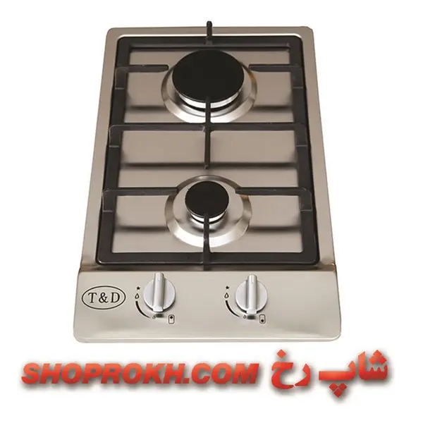 اجاق گاز 2 شعله استیل مدل TD-134 تی اند دی - 3