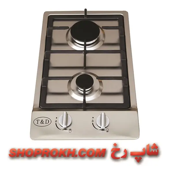 اجاق گاز 2 شعله استیل مدل TD-134 تی اند دی - 2