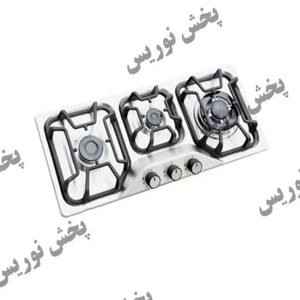 اجاق گاز صفحه ای 3شعله استیل تیدومکث مدل E31