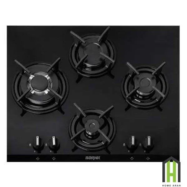 اجاق گاز 4 شعله شیشه ای بورنیک مدل کیانا