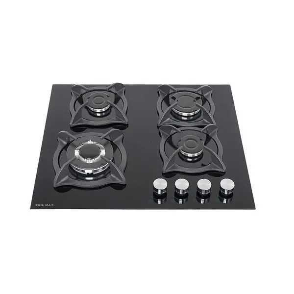 اجاق گاز صفحه ای 4شعله شیشه تیدومکث Tidumax مدل G406