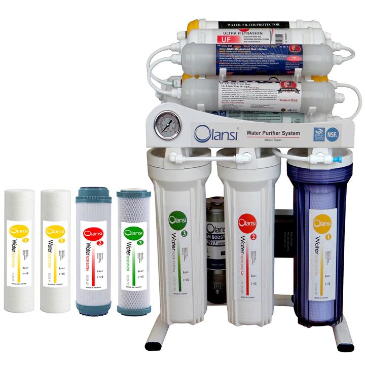 دستگاه تصفیه کننده آب اولانسی مدل REVERSE OSMOSIS AT7650 به همراه فیلتر مجموعه 4 عددی