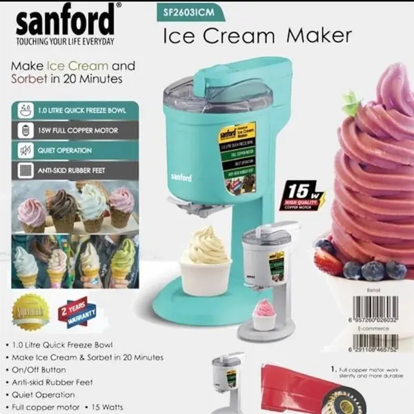 بستنى ساز سانفورد مدل Sanford Ice Cream Maker Sf26031CM - 2