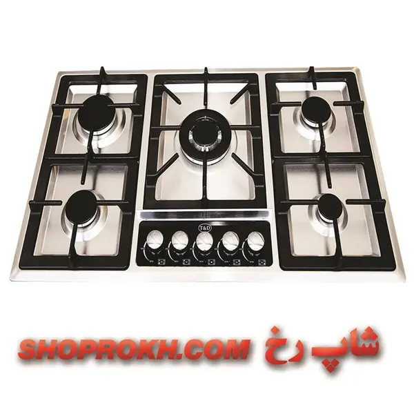 اجاق گاز صفحه ای استیل تی اند دی مدل TD103 T And D Steel Gas Hob