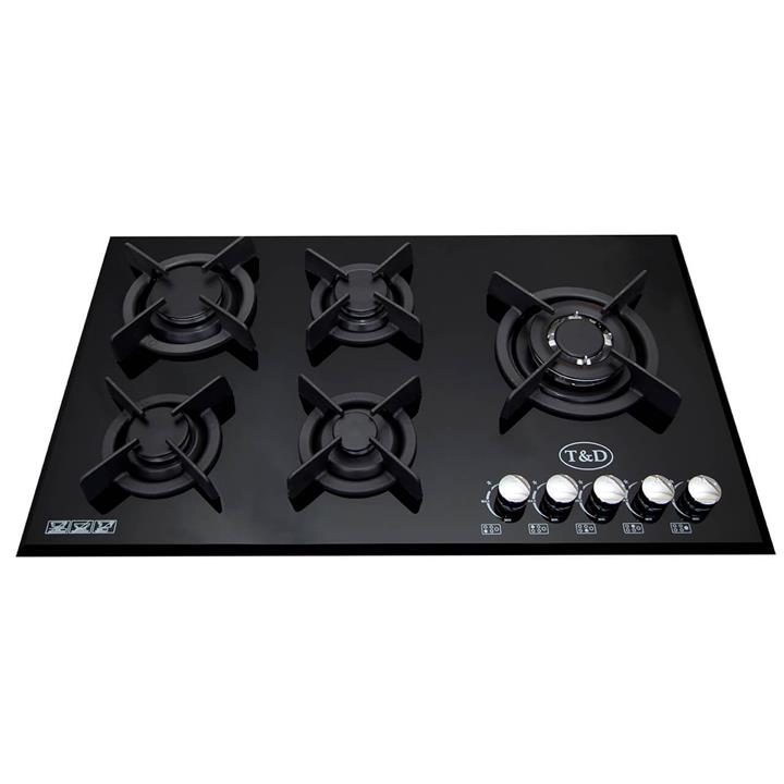 اجاق گاز صفحه ای شیشه تی اند دی مدل TD105E T And D Glass Gas Hob