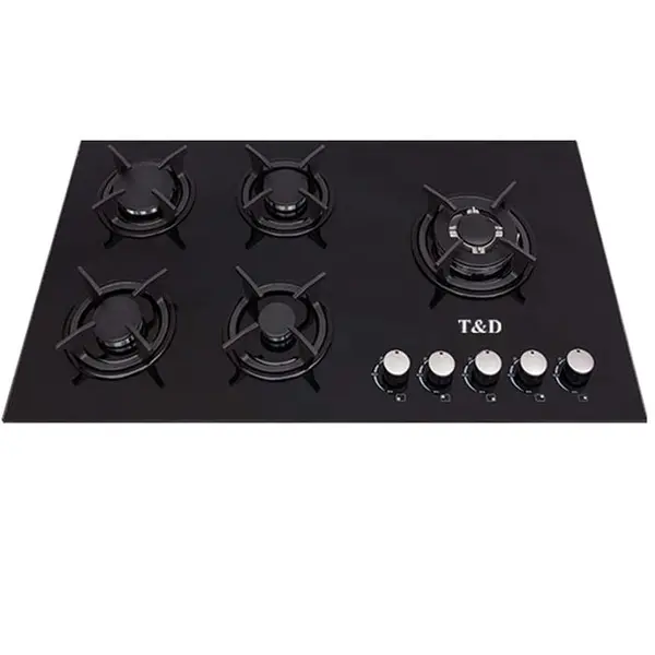 اجاق گاز صفحه ای شیشه تی اند دی مدل TD105E T And D Glass Gas Hob