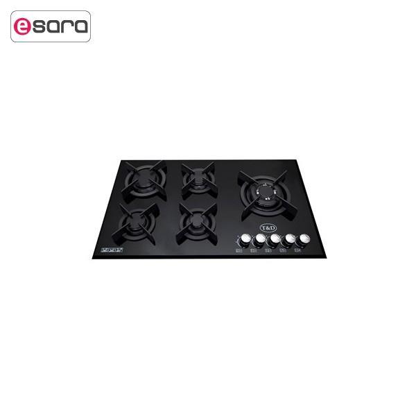 اجاق گاز صفحه ای شیشه تی اند دی مدل TD105E T And D Glass Gas Hob