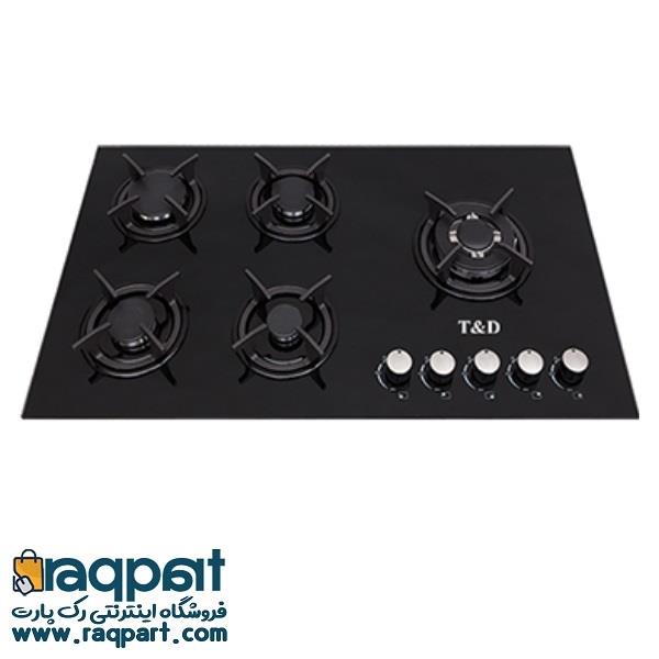 اجاق گاز صفحه ای شیشه تی اند دی مدل TD105E T And D Glass Gas Hob