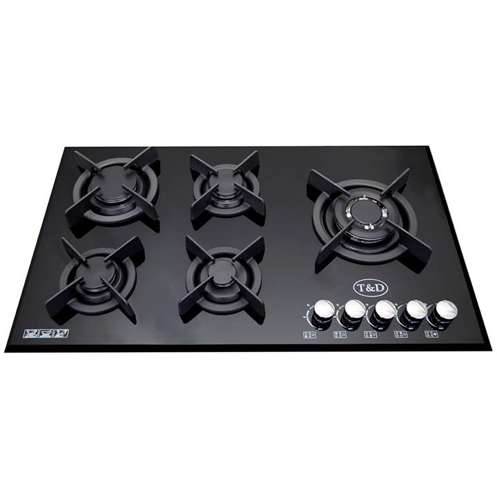 اجاق گاز صفحه ای شیشه تی اند دی مدل TD105i T AND D Glass Gas Hob