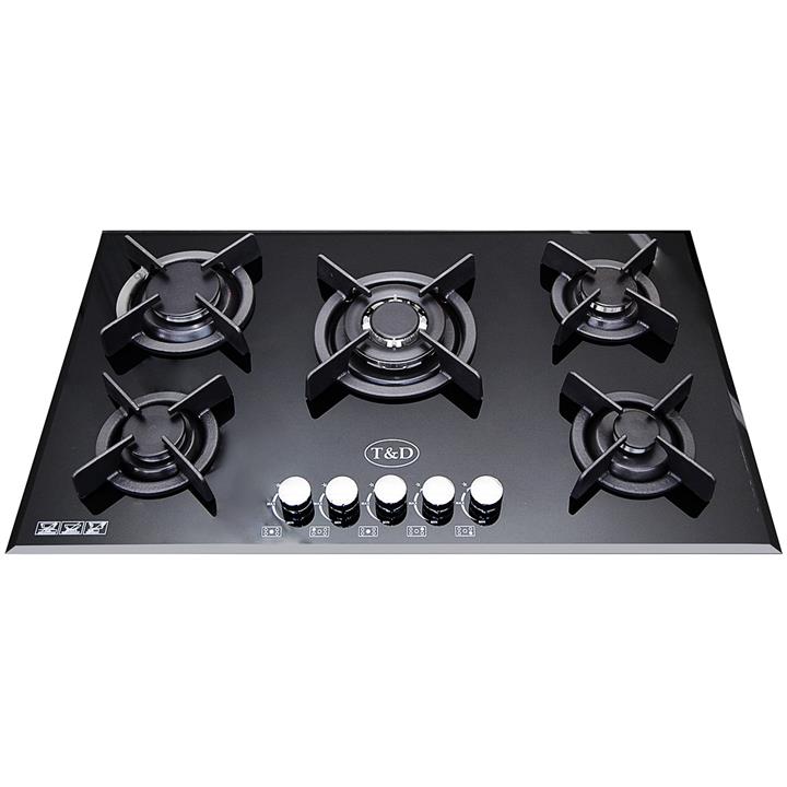 اجاق گاز صفحه ای شیشه تی اند دی مدل TD106i T And D Glass Gas Hob