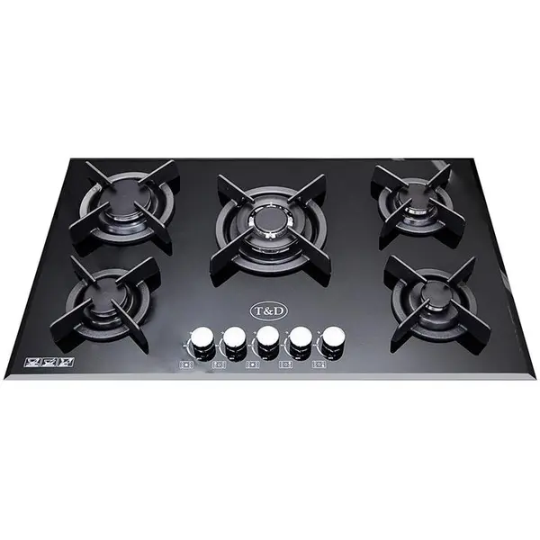 اجاق گاز صفحه ای شیشه تی اند دی مدل TD106i T And D Glass Gas Hob - 6