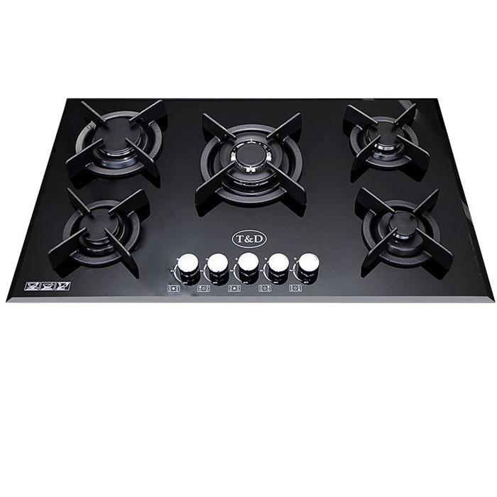 اجاق گاز صفحه ای شیشه تی اند دی مدل TD106i T And D Glass Gas Hob