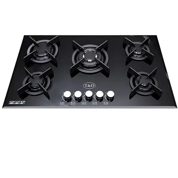 اجاق گاز صفحه ای شیشه تی اند دی مدل TD106i T And D Glass Gas Hob - 3