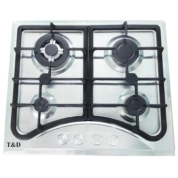 اجاق گاز صفحه ای استیل تی اند دی مدل TD114E T And D Steel Gas Hob - 6