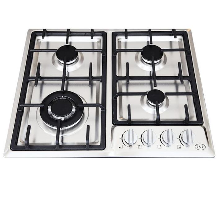 اجاق گاز صفحه‌ ای استیل تی اند دی مدل TD114E T And D Steel Gas Hob