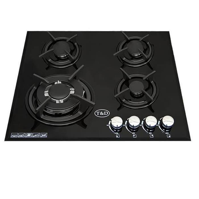 اجاق گاز صفحه ای شیشه تی اند دی مدل TD115E T And D Glass Gas Hob