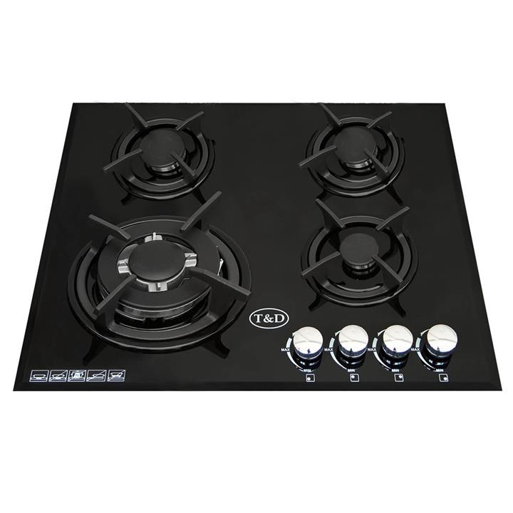 اجاق گاز صفحه ای شیشه تی اند دی مدل TD115E T And D Glass Gas Hob