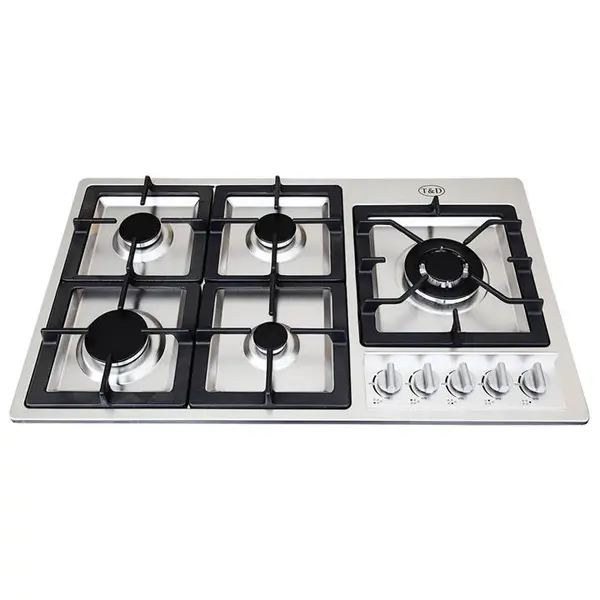 اجاق گاز صفحه ای استیل تی اند دی مدل TD117 T And D Steel Gas Hob - 6