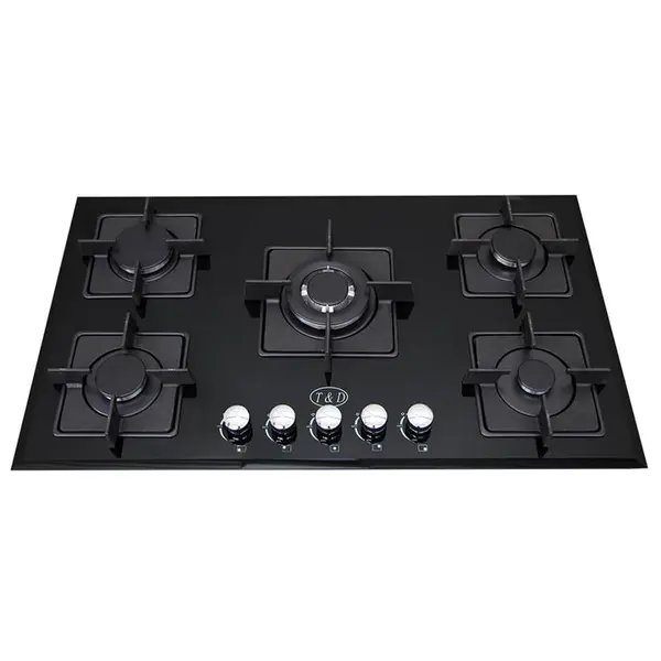 اجاق گاز صفحه ای شیشه تی اند دی مدل TD122 T And D Glass Gas Hob - 4