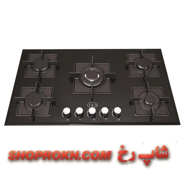 اجاق گاز صفحه ای شیشه تی اند دی مدل TD122 T And D Glass Gas Hob - 3
