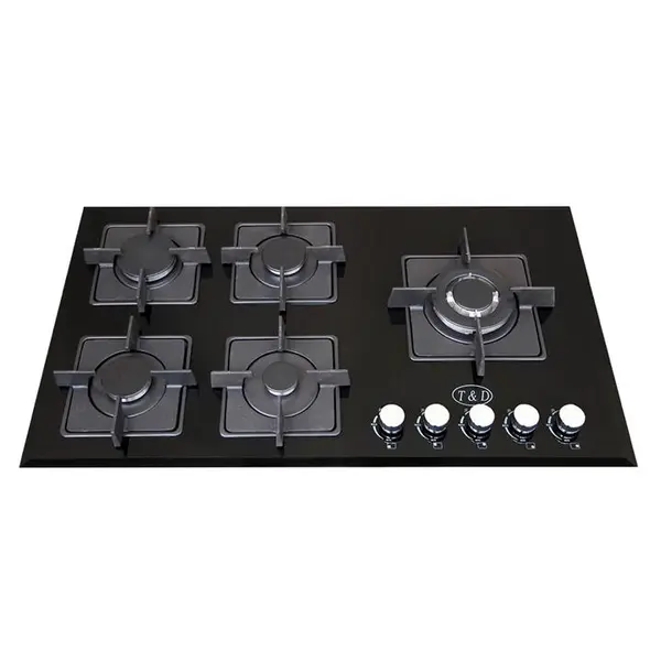 اجاق گاز صفحه ای شیشه تی اند دی مدل TD123E T And D Glass Gas Hob - 2
