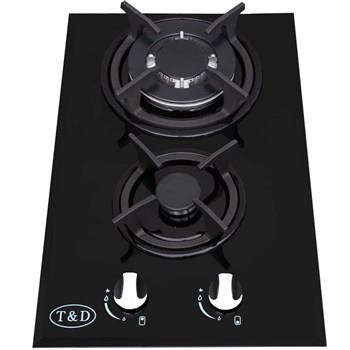 اجاق گاز صفحه‌ ای شیشه تی اند دی مدل TD129E T And D Glass Gas Hob