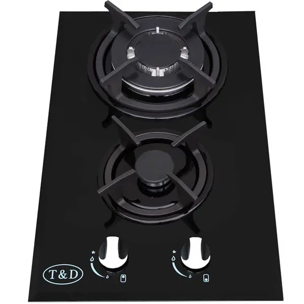 اجاق گاز صفحه ای شیشه تی اند دی مدل TD129E T And D Glass Gas Hob - 4