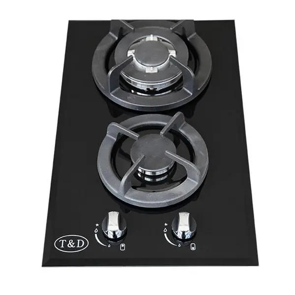 اجاق گاز صفحه ای شیشه تی اند دی مدل TD129E T And D Glass Gas Hob - 5