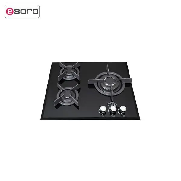 اجاق گاز صفحه ای شیشه تی اند دی مدل TD131 T And D Glass Gas Hob - 2