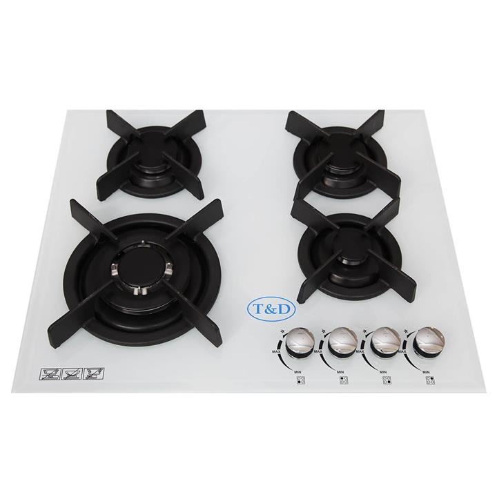 اجاق گاز صفحه ای شیشه تی اند دی مدل TD135 T And D Glass Gas Hob