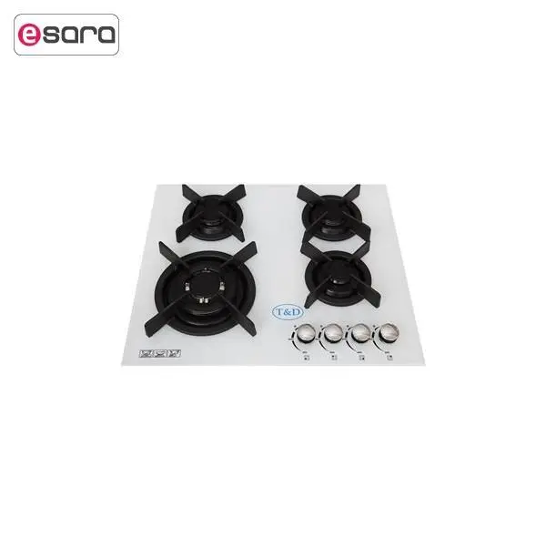 اجاق گاز صفحه ای شیشه تی اند دی مدل TD135 T And D Glass Gas Hob - 4