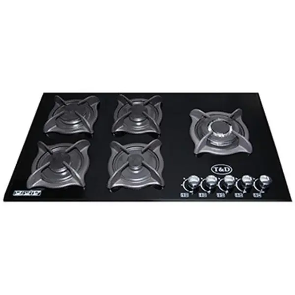 اجاق گاز صفحه ای شیشه تی اند دی مدل TD145 T And D Glass Gas Hob - 2