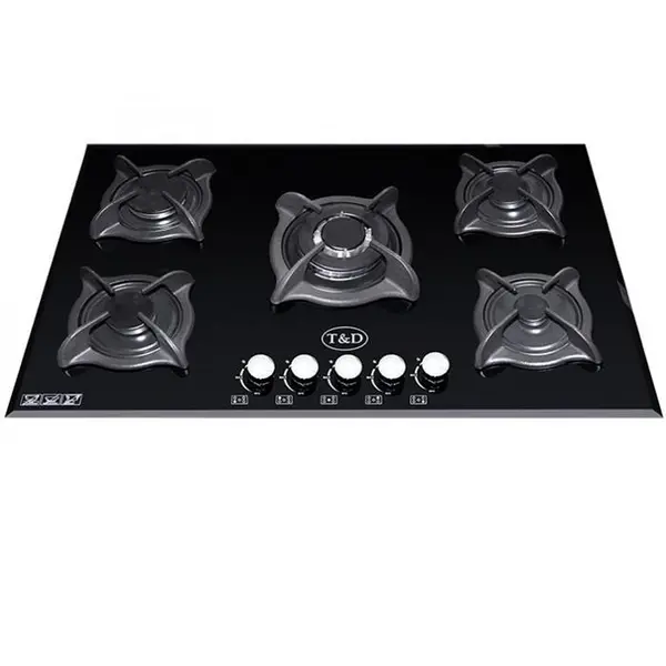 اجاق گاز صفحه ای شیشه تی اند دی مدل TD146 T And D Glass Gas Hob - 3