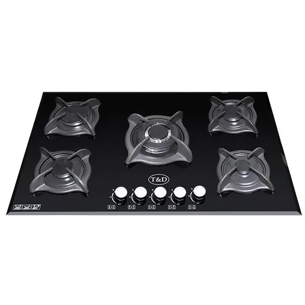 اجاق گاز صفحه ای شیشه تی اند دی مدل TD146 T And D Glass Gas Hob - 4