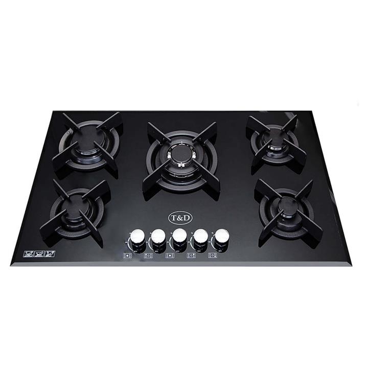 اجاق گاز صفحه‌ ای شیشه تی اند دی مدل TD152 T And D Glass Gas Hob