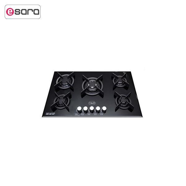 اجاق گاز صفحه‌ ای شیشه تی اند دی مدل TD152 T And D Glass Gas Hob