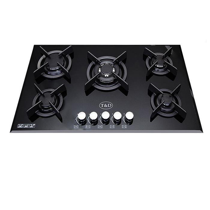 اجاق گاز صفحه‌ ای شیشه تی اند دی مدل TD152 T And D Glass Gas Hob