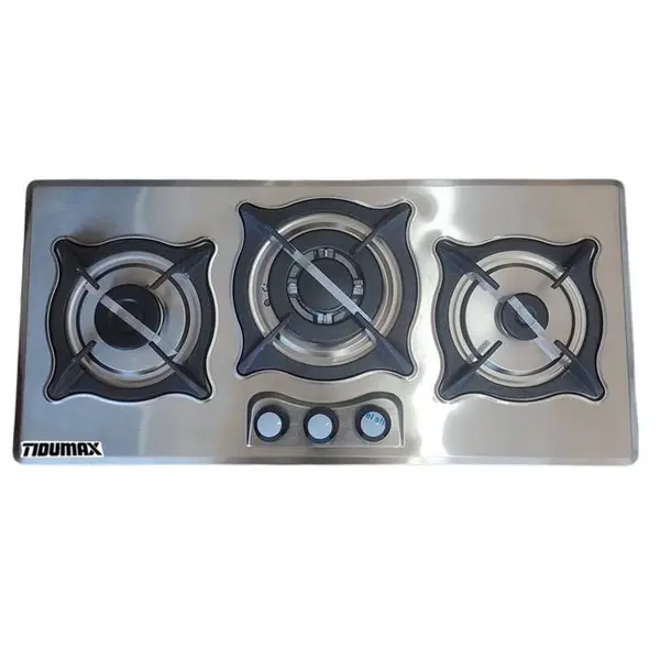 اجاق گاز صفحه ای استیل سه شعله تیدومکث Tidumax مدل S306