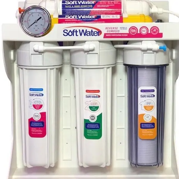 تصفیه آب 6 مرحله SOFT WATER تسویه شاسی فایبر - 2