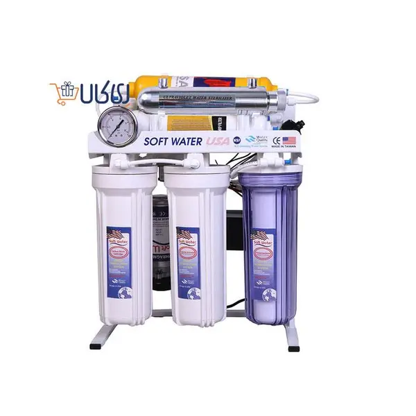 تصفیه آب خانگی 8 مرحله ای سافت واتر قلیایی فرابنفش اسمز معکوس مدل RO8-ORP-UV