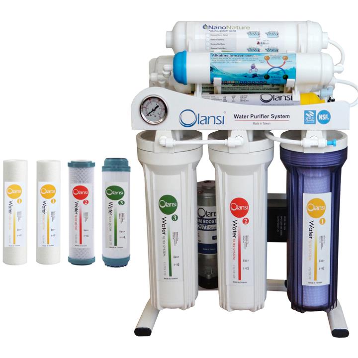 دستگاه تصفیه کننده آب اولانسی مدل REVERSE OSMOSIS AT1400 به همراه فیلتر بسته ۴ عددی