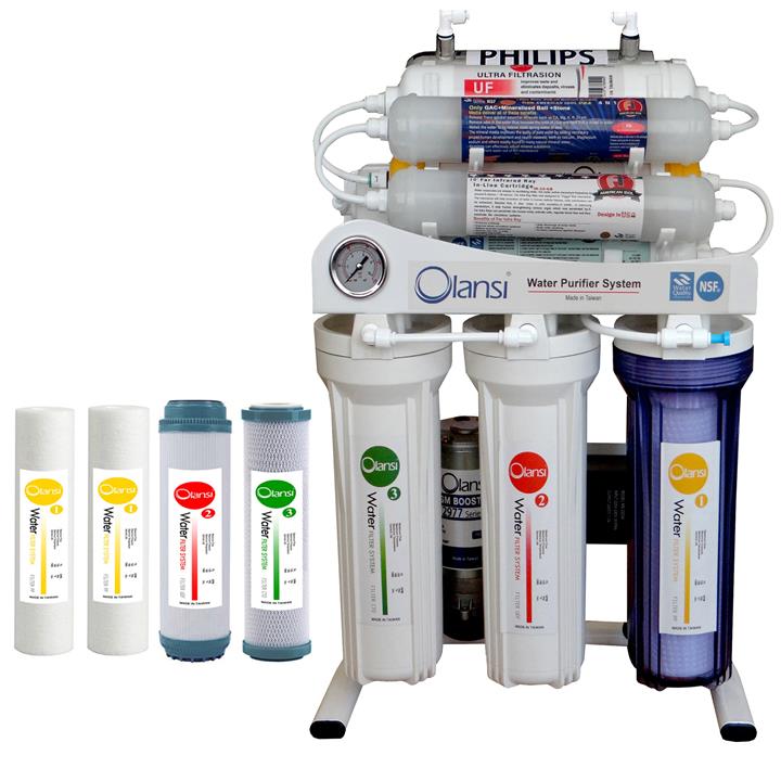 دستگاه تصفیه کننده آب اولانسی مدل REVERSE OSMOSIS AT7950 به همراه فیلتر مجموعه 4 عددی