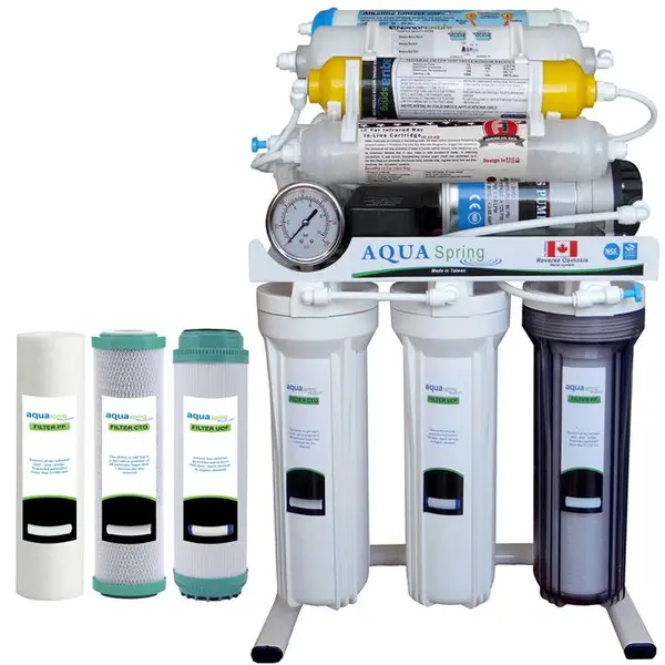 دستگاه تصفیه کننده آب آکوآ اسپرینگ مدل RO NF2600 به همراه فیلتر مجموعه 3 عددی - 2