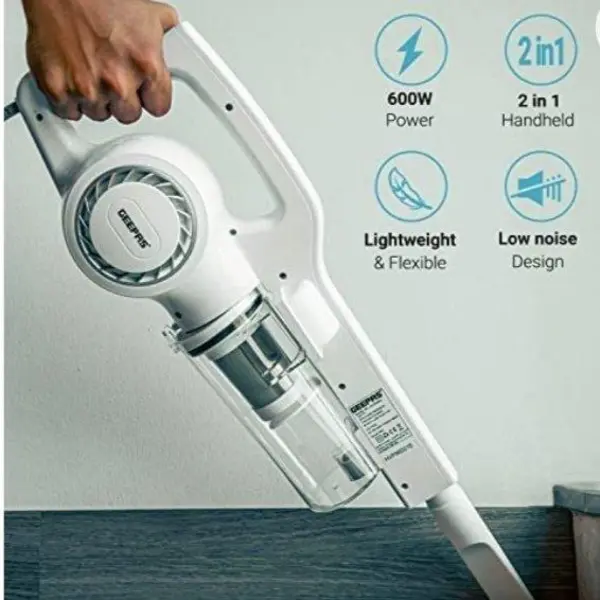 جارو عصایی جیپاس مدل GVC2596 GEEPAS 600 Watt Vacuum Cleaner - 2