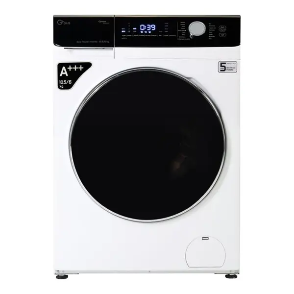 ماشین لباسشویی 10.5 کیلویی جی پلاس مدل GWM-KD1048
